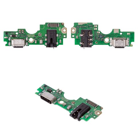 Flat Cable compatible with Tecno Pova 4 LG7 , Pova Neo 2, headphone connector, charge connector, with microphone, with components, Copy, charging board 