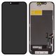 LCD compatible with iPhone 13, (black, with frame, AAA, (TFT), ZY, LTPS FHD)