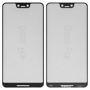 Housing Glass G+OCA PRO compatible with Google Pixel 3 XL, with OCA film, black 