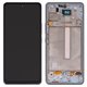 LCD compatible with Samsung A536 Galaxy A53 5G, (dark blue, with frame, High Copy, original LCD size, (OLED))