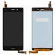 Pantalla LCD puede usarse con Huawei P8 Lite (ALE L21), negro, sin marco, Original (PRC)