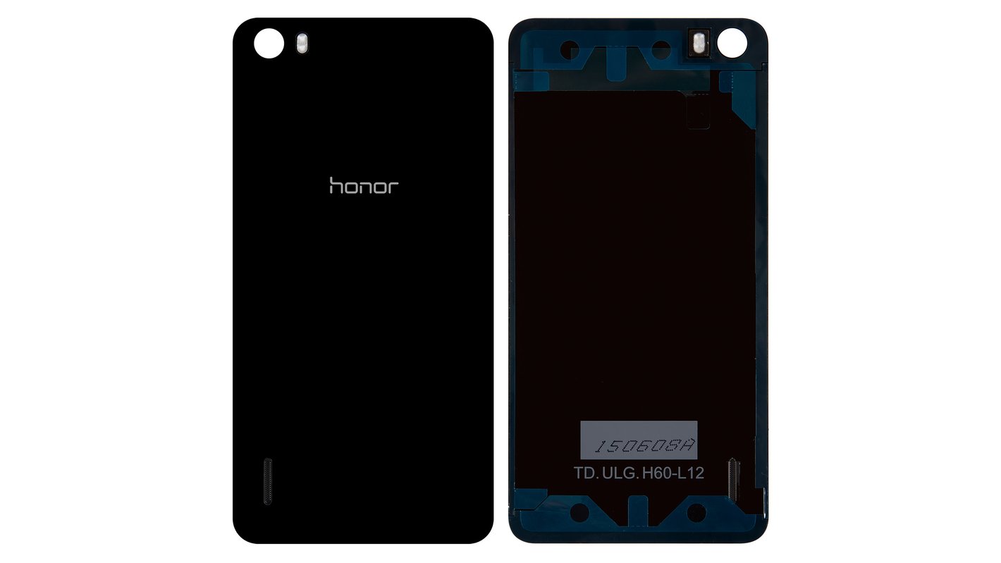 Panel trasero de carcasa puede usarse con Huawei Honor 6 H60-L02, negra,  plástico - GsmServer