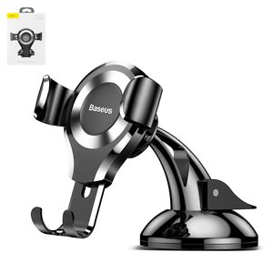 Sujetador para coche Baseus, negro, ventosa de succión, #SUYL XP0S