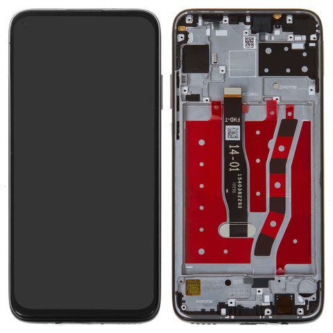 Pantalla LCD puede usarse con Huawei Nova 5i, P20 Lite 2019 , negro, con marco, Original PRC , GLK LX1 GLK LX1U GLK LX2 GLK LX3 GLK AL00 GLK TL00