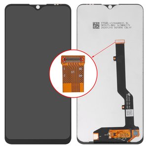 Pantalla LCD puede usarse con ZTE Blade 20 Smart, negro, sin marco, Original PRC , V2050