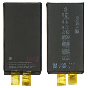 Batería puede usarse con iPhone 14, Li ion, 3.87 V, 3580 mAh, sin controlador, mayor capacidad, A2863 
