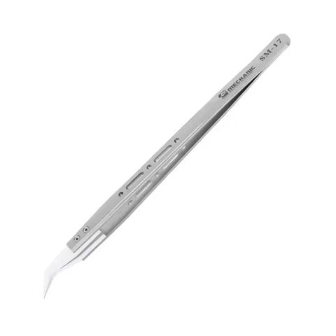Pinzas para smd Mechanic SM 17, curvada, cerámica, 155 mm