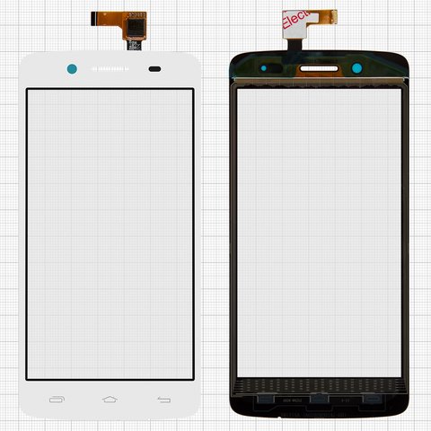 Сенсорний екран для Prestigio MultiPhone 5507 Duo, білий, #TF0635A 09 A02805001A