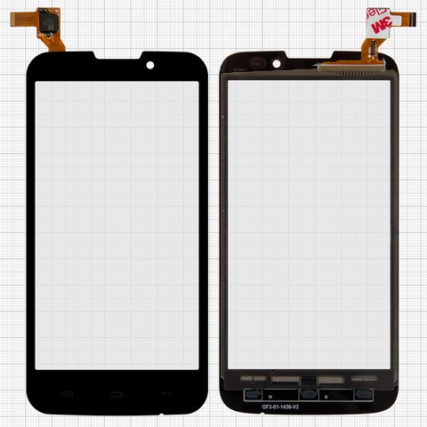 Сенсорний екран для Prestigio MultiPhone 5503 Duo, чорний, 139x70 мм , #MCF 050 1436 V1.0