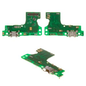 Шлейф для Huawei Y6 2019 , конектора зарядки, з мікрофоном, High Copy