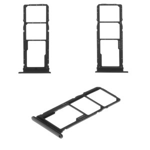 Держатель SIM карты для Huawei P40 Lite E, черный