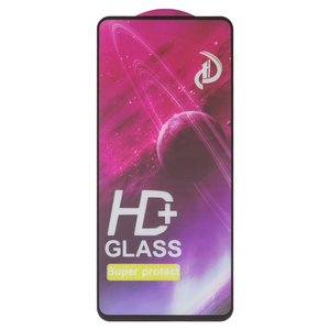 Защитное стекло All Spares для Xiaomi Redmi Note 9 Pro, Redmi Note 9S, совместимо с чехлом, Full Glue, черный, M2003J6B2G, M2003J6A1G