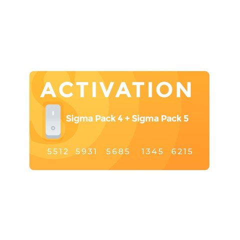 Активації Sigma Pack 4 + Sigma Pack 5