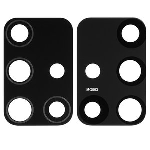 Скло камери для Samsung A715 Galaxy A71, M317 Galaxy M31s, M515 Galaxy M51, чорне, без рамки