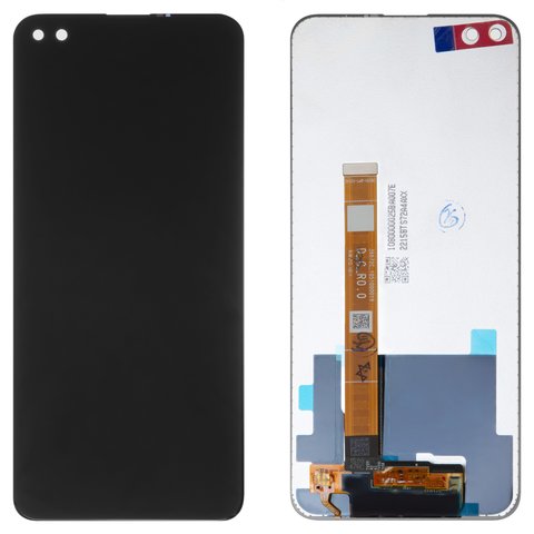 Дисплей для Oppo Reno 4 Z 5G, чорний, без рамки, Original PRC , CPH2065, 36672C 1051000011