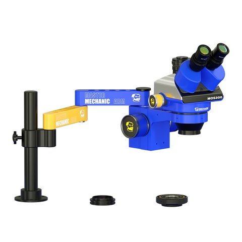 Мікроскоп Mechanic MOS300 M3, тринокулярний, 6X 45X
