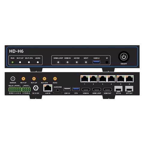 Контролер LED экрана Huidu HD H6 65536 × 8192, Wi Fi 