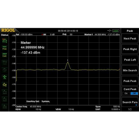 Preamplificador RIGOL PA DSA875 código de activación 